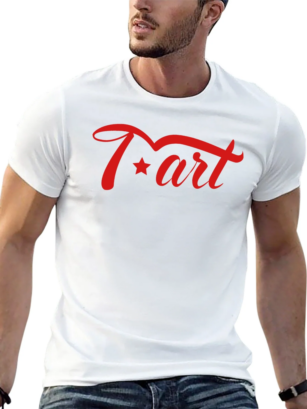 Red T-art Graphic Tee - Soft Cotton Blend product image 11