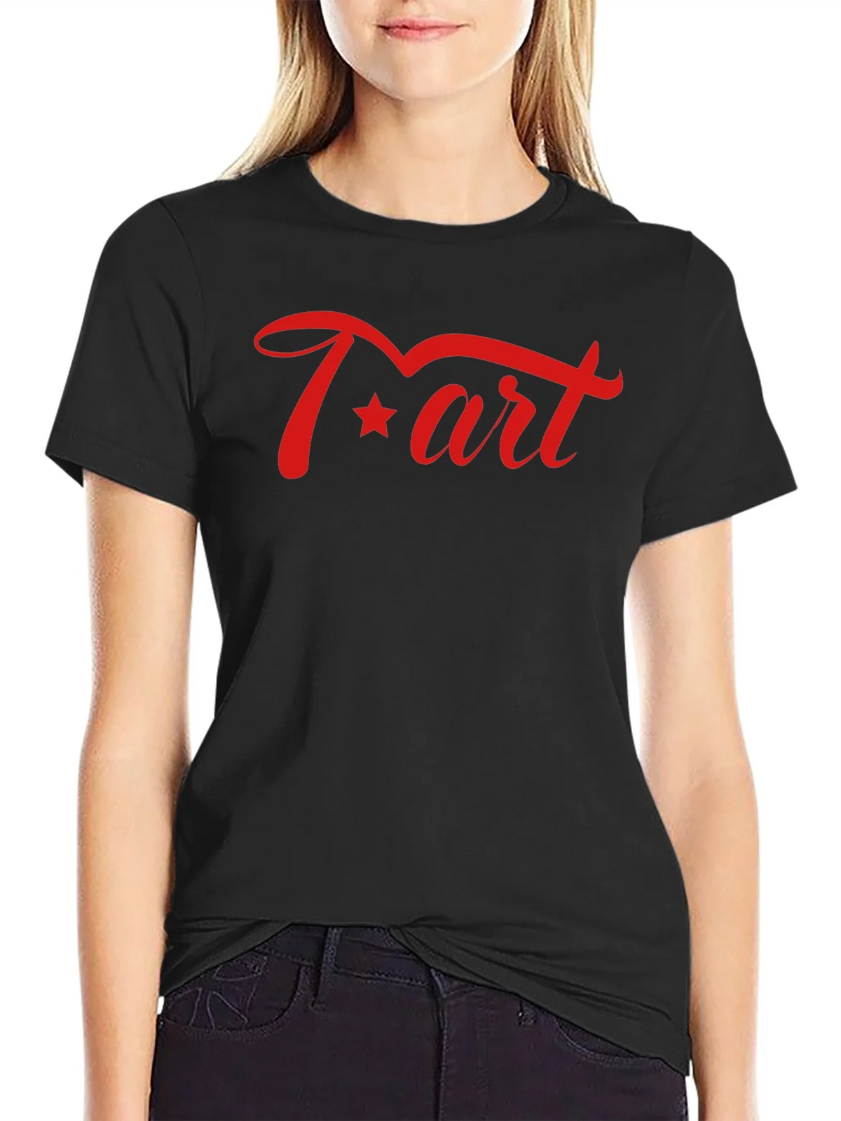 Red T-art Graphic Tee - Soft Cotton Blend product image 2