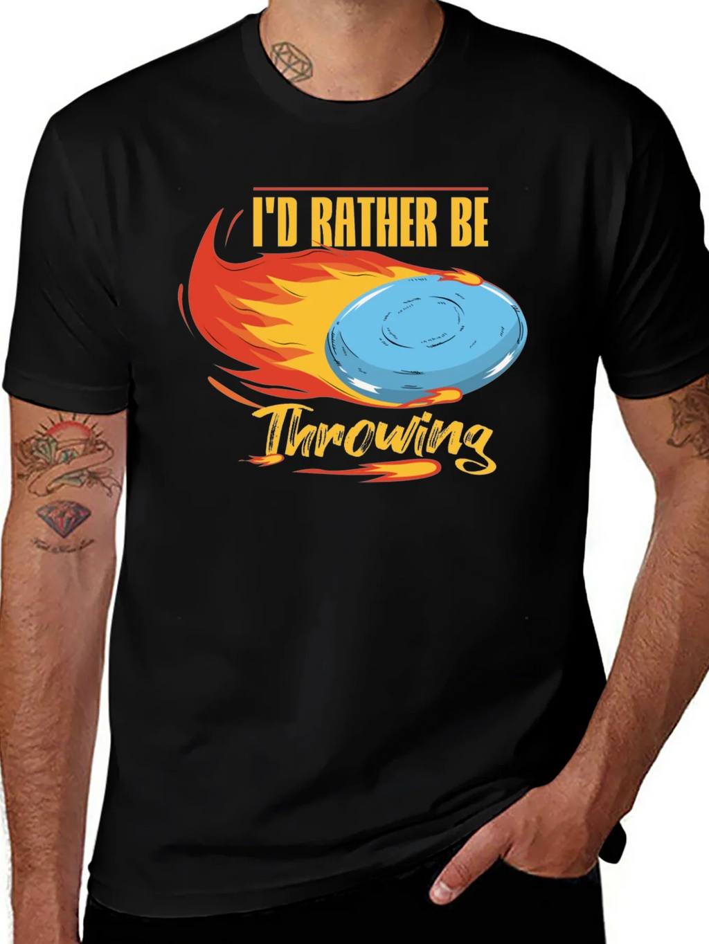 Id Rather Be Throwing Disc Golf T-Shirt product image 1