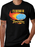 Id Rather Be Throwing Disc Golf T-Shirt product image 1