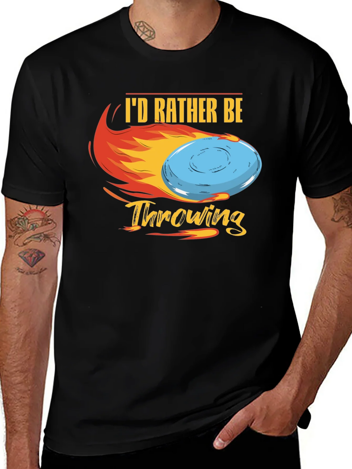 Id Rather Be Throwing Disc Golf T-Shirt product image 1