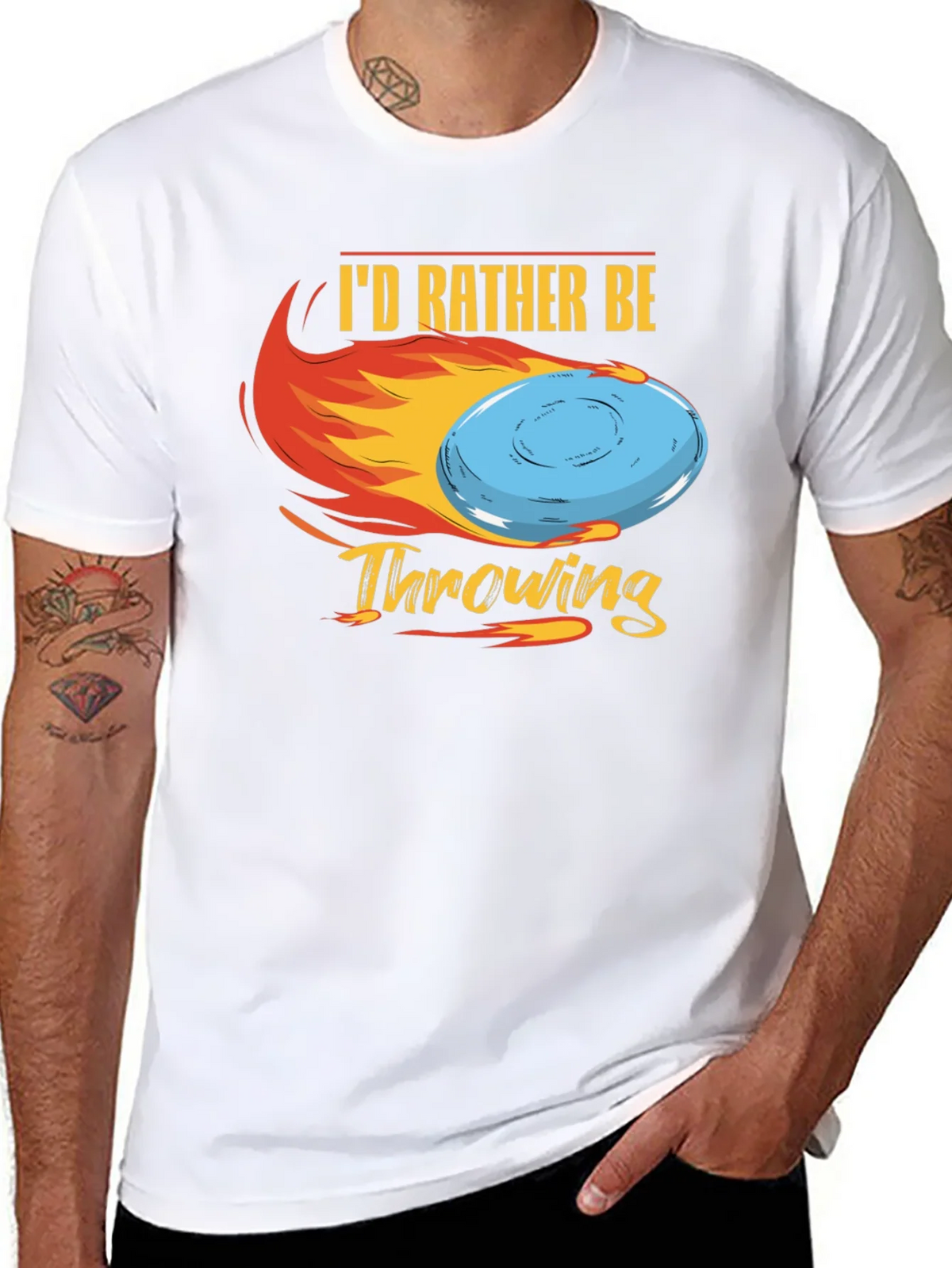 Id Rather Be Throwing Disc Golf T-Shirt product image 7
