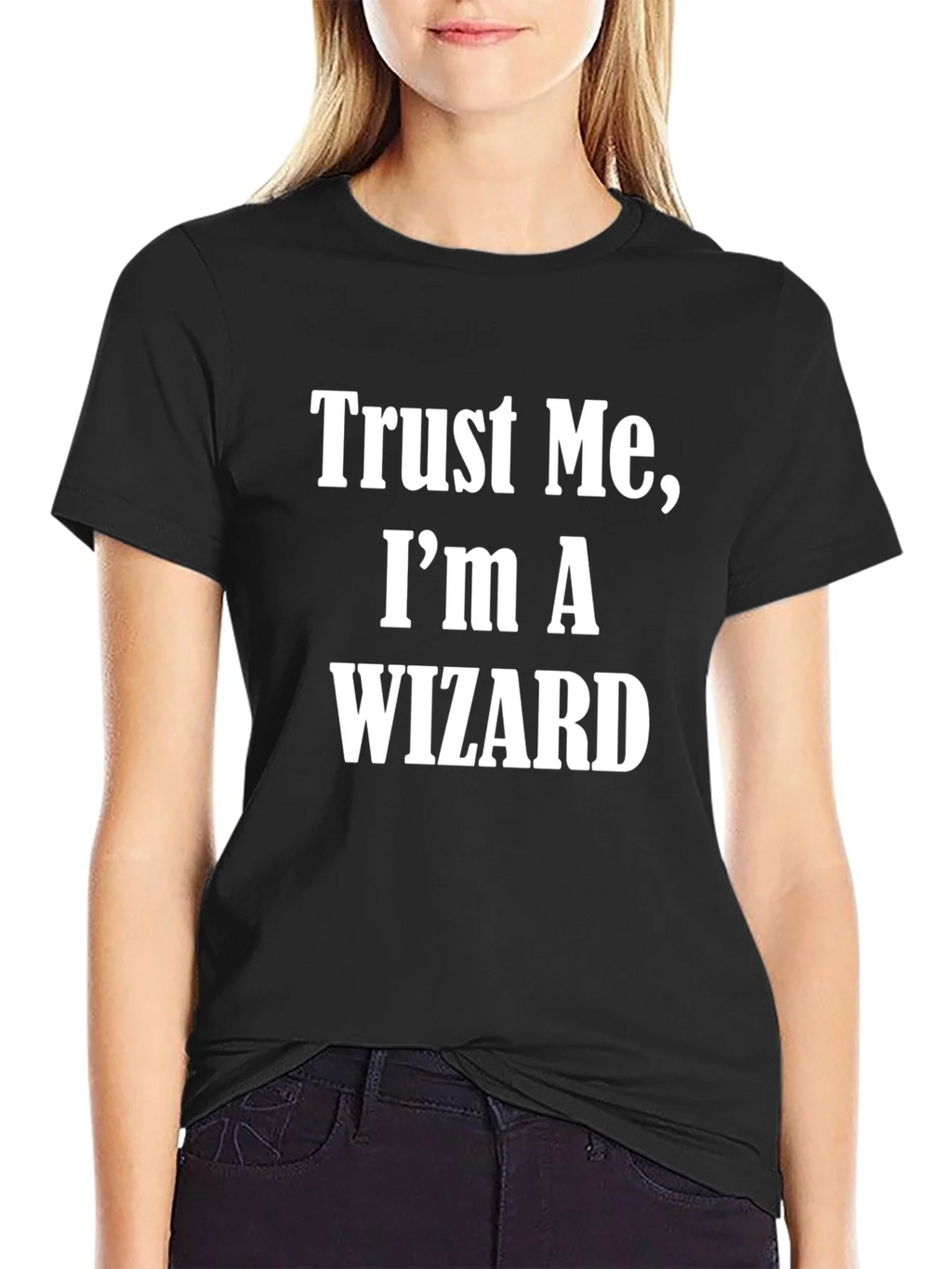 Trust Me Im A Wizard T-Shirt Black Cotton Short Sleeve product image 2