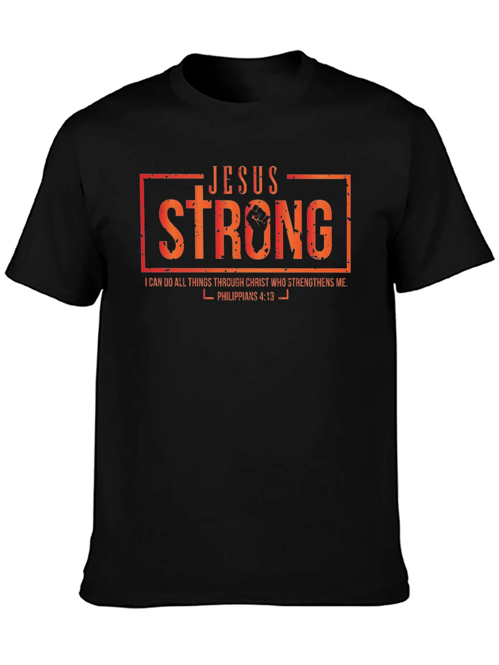 Jesus Strong Graphic T-Shirt - Christian Apparel product image 3
