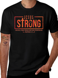 Jesus Strong Graphic T-Shirt - Christian Apparel product image 1
