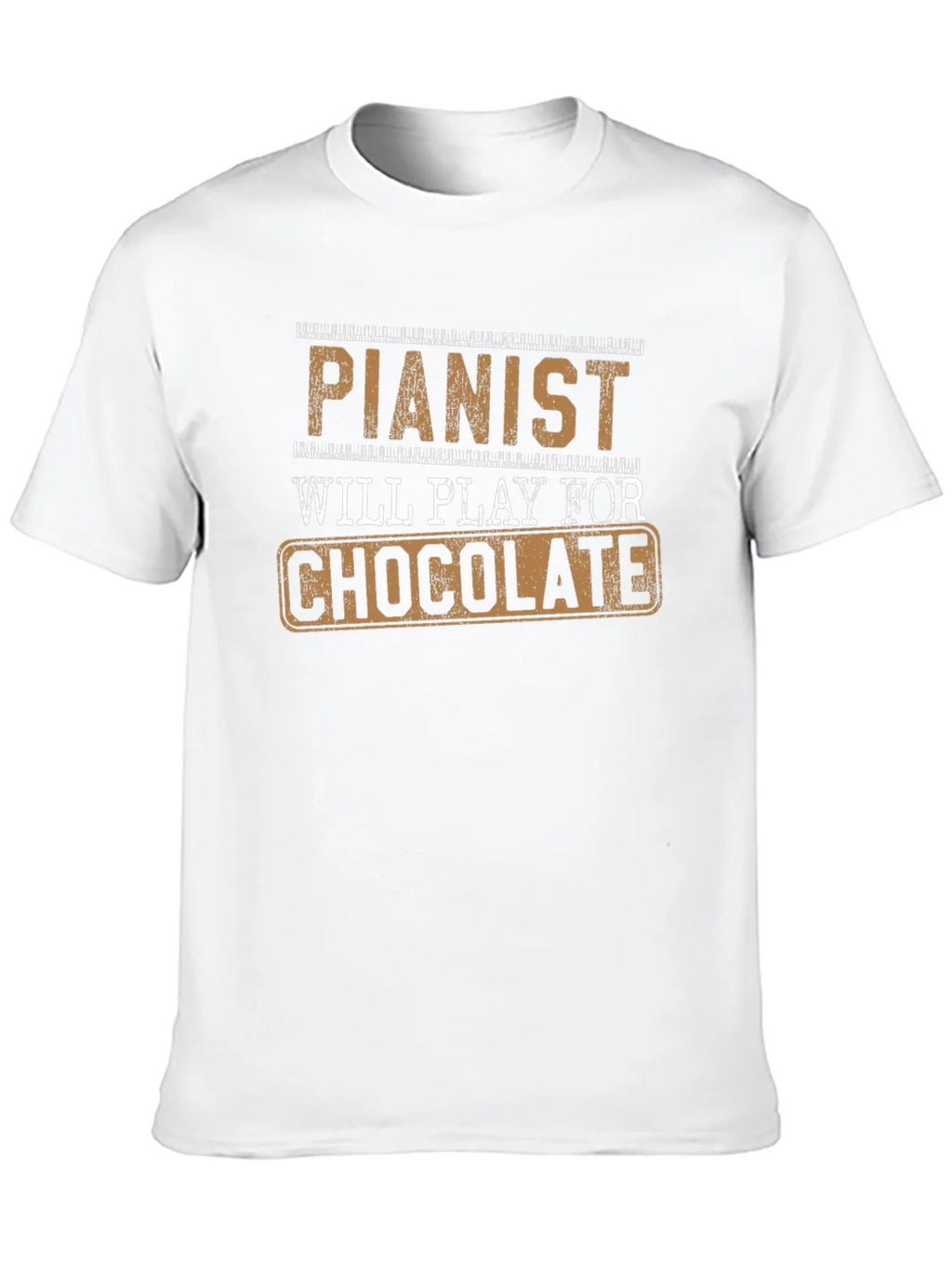 Pianist Will Play For Chocolate Novelty T-Shirt product image 9