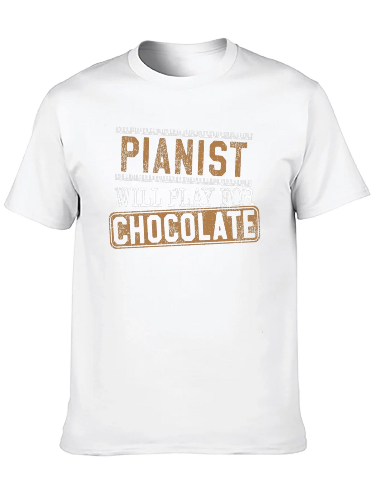Pianist Will Play For Chocolate Novelty T-Shirt product image 9