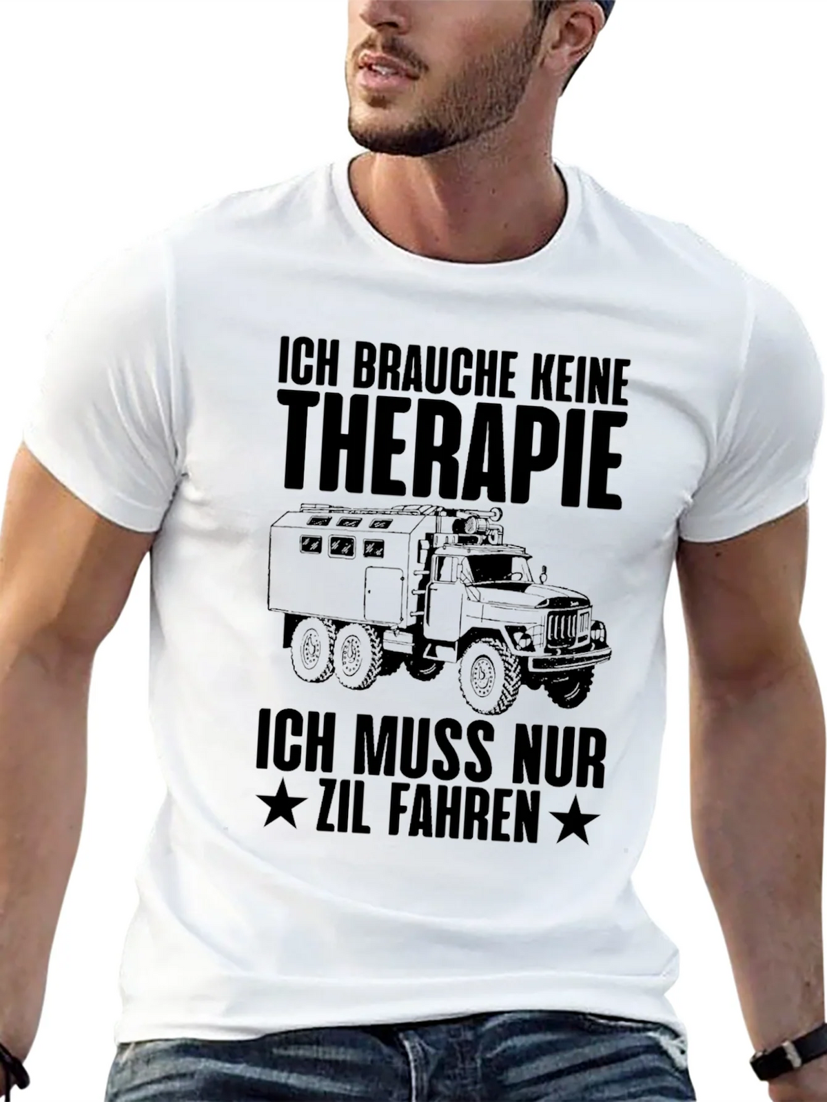ZIL Truck Therapy T-Shirt - Black product image 12