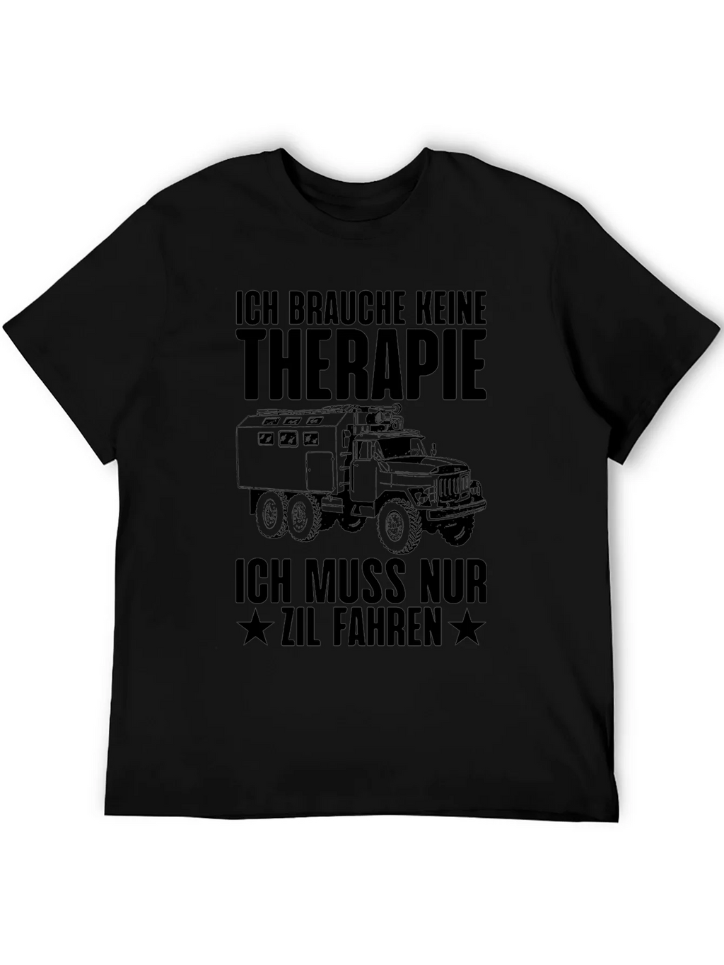 ZIL Truck Therapy T-Shirt - Black product image 5