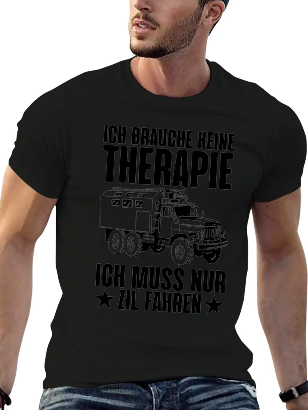 ZIL Truck Therapy T-Shirt - Black product image 6