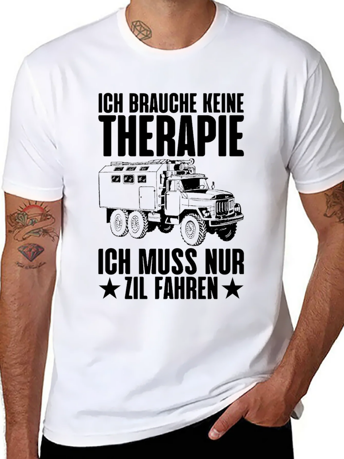 ZIL Truck Therapy T-Shirt - Black product image 7