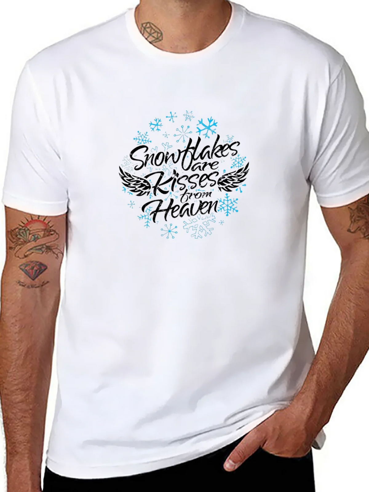 Snowflake Kisses From Heaven Graphic Print Tee product image 7