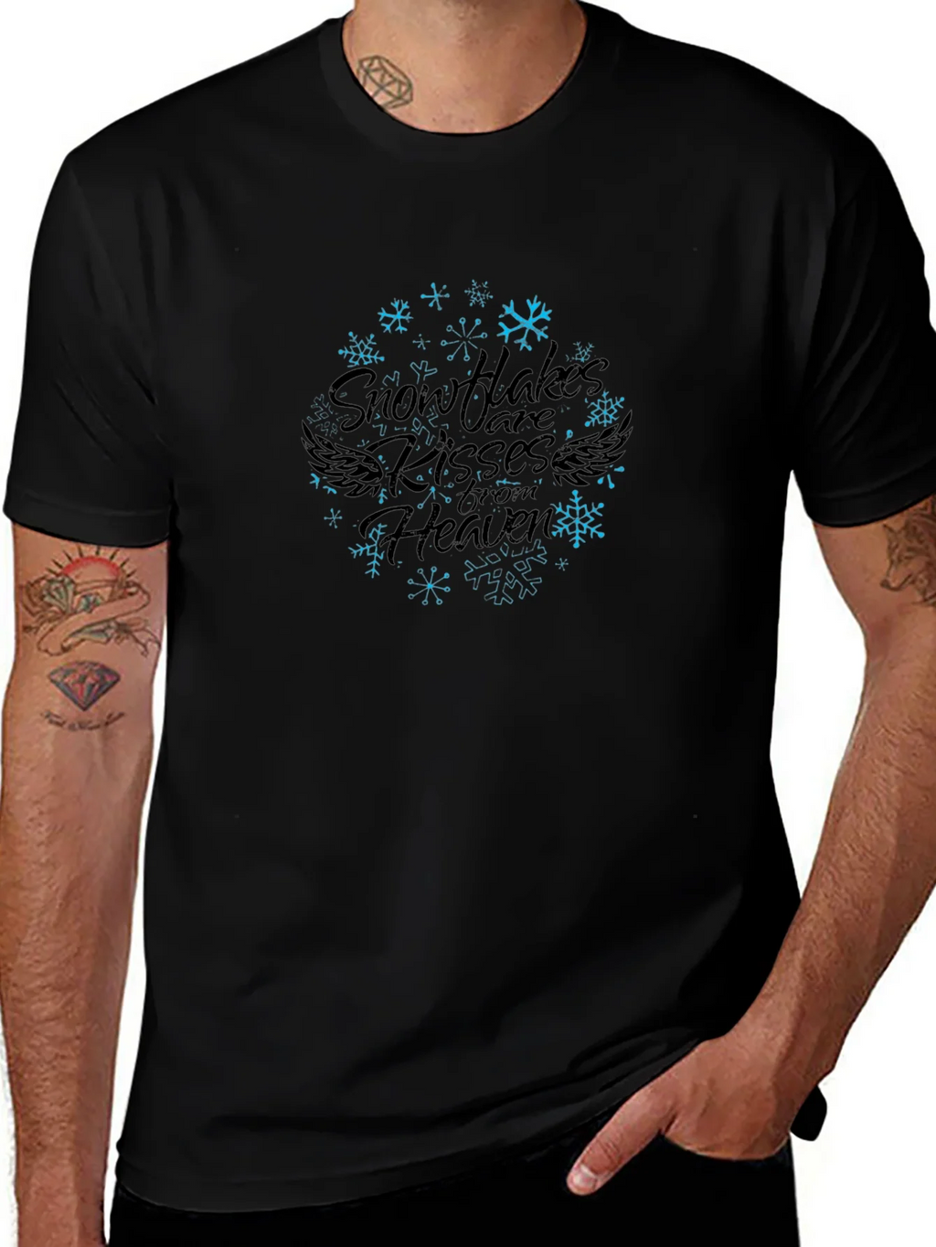 Snowflake Kisses From Heaven Graphic Print Tee product image 1