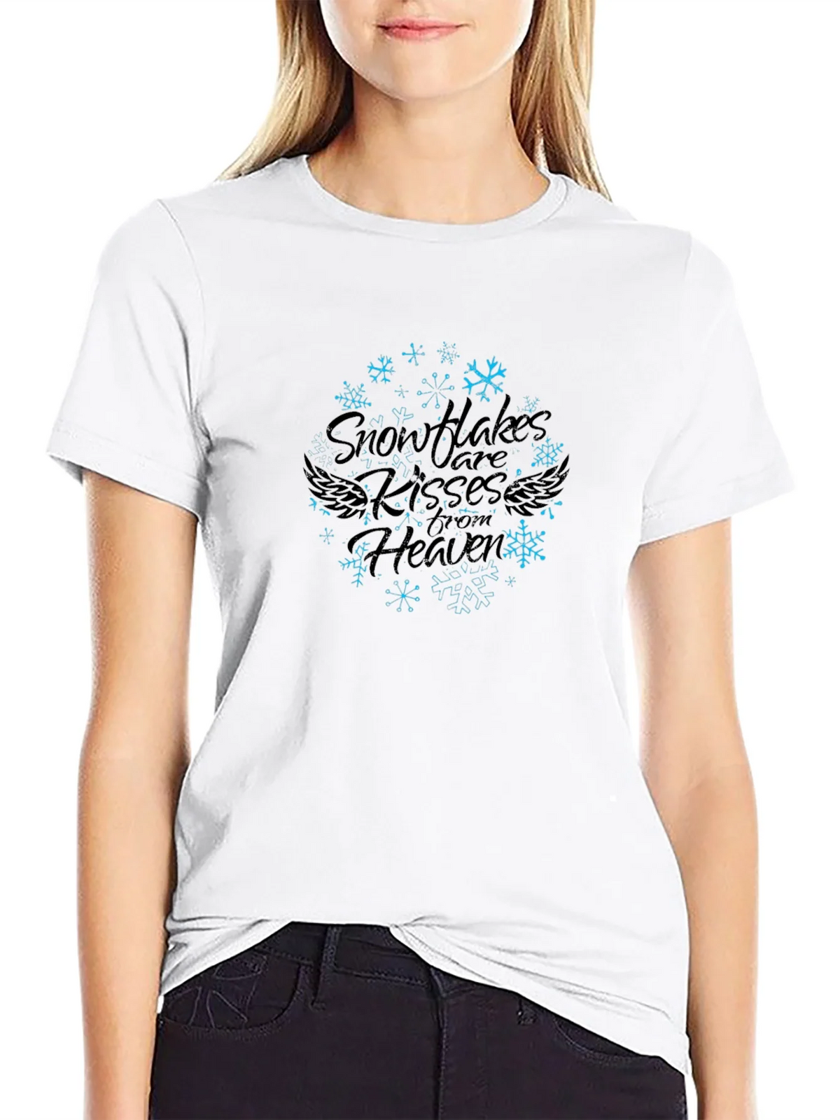 Snowflake Kisses From Heaven Graphic Print Tee product image 8