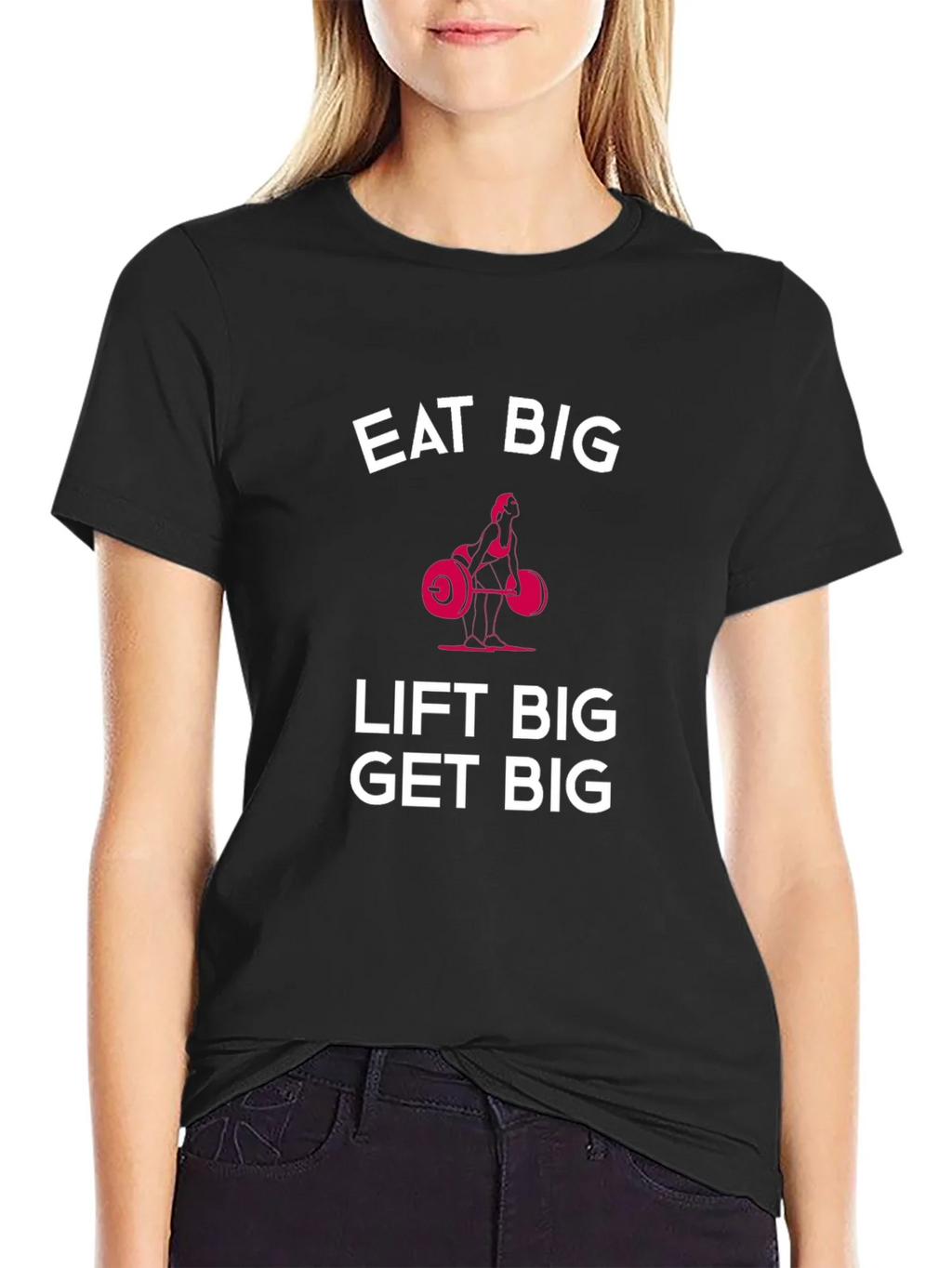 Eat Big Lift Get Black T-Shirt product image 2