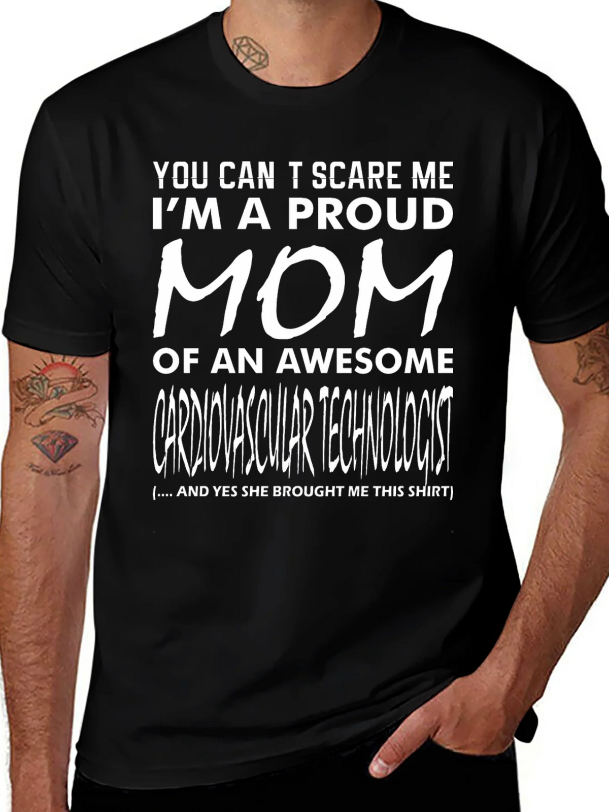 Proud Mom of Cardiovascular Technologist T-Shirt product image 1