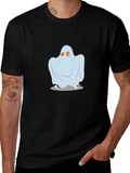 Ghost Costume Graphic Tee - Spooky Season Style product image 1