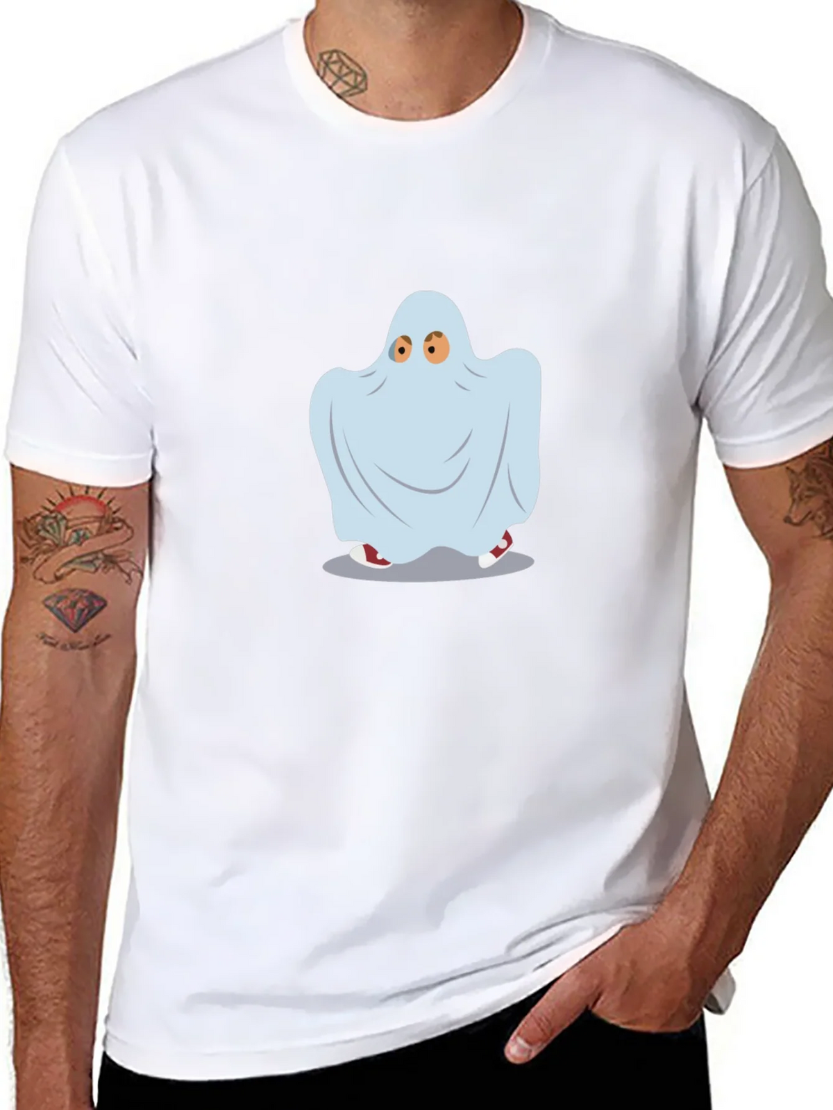 Ghost Costume Graphic Tee - Spooky Season Style product image 7