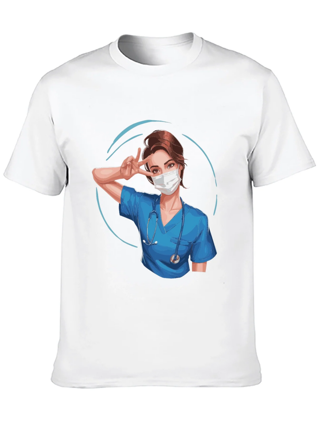 Nurse Graphic T-Shirt - Black product image 9