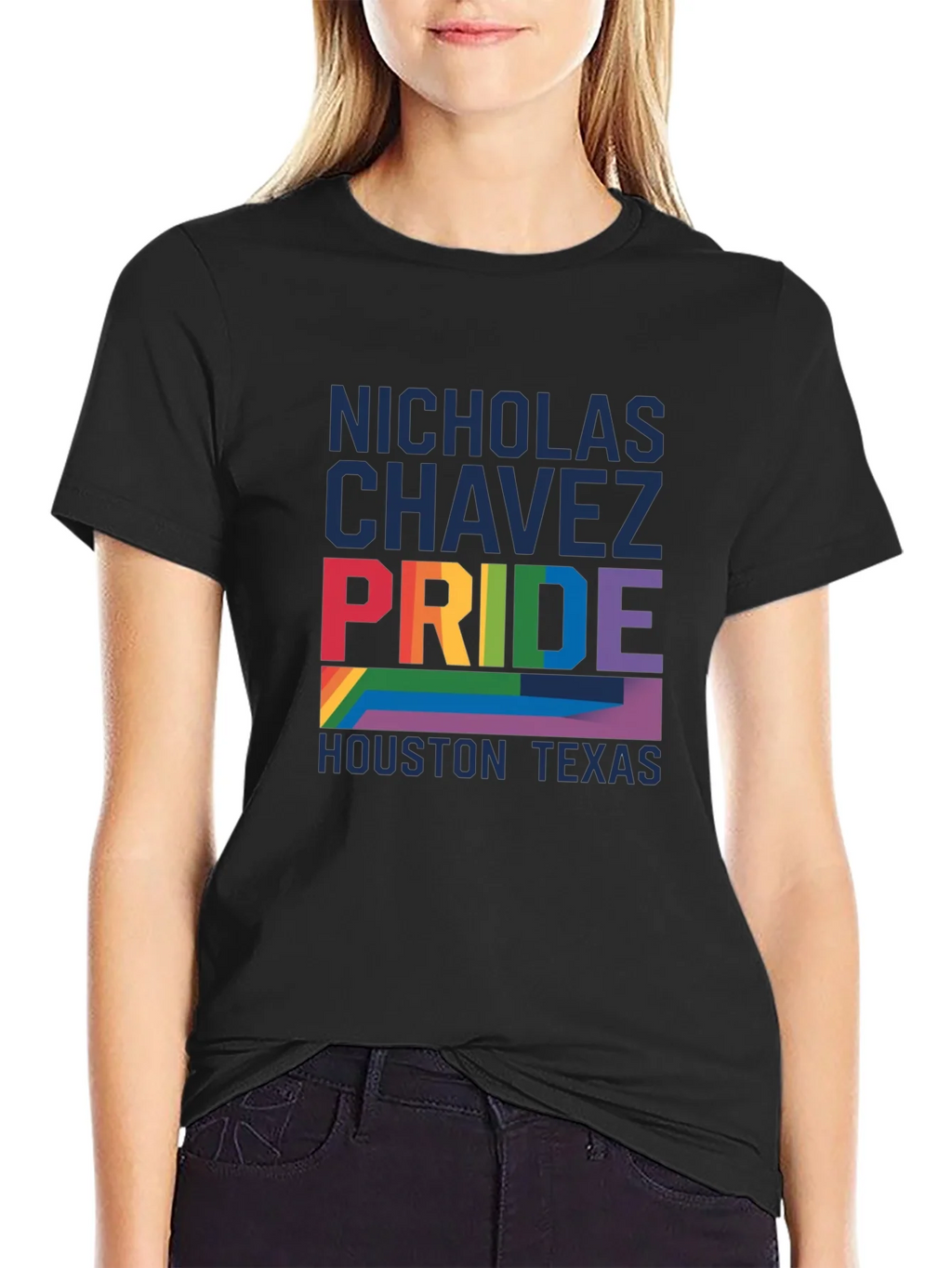 Nicholas Chavez Pride Houston Texas T-Shirt product image 2