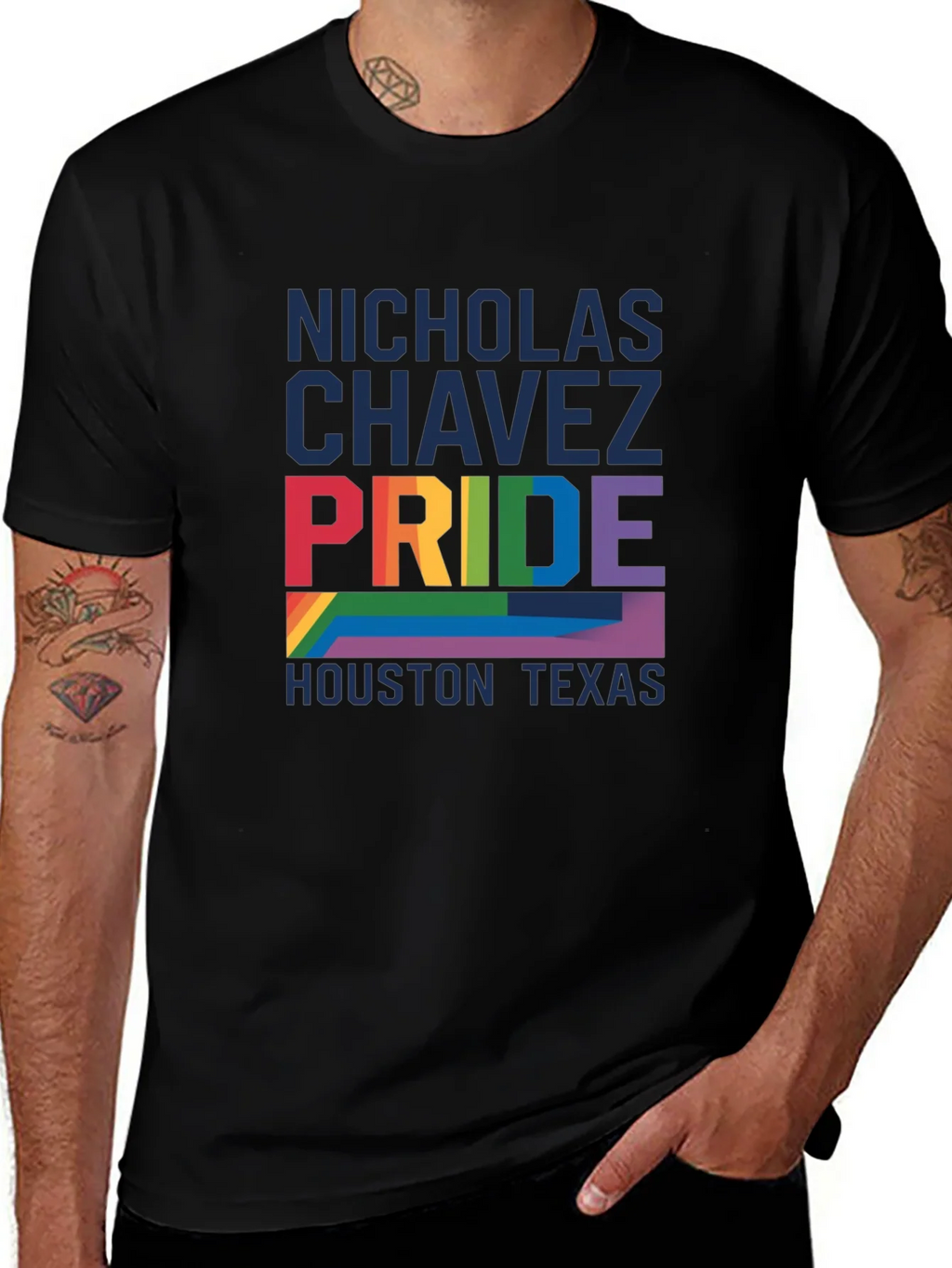 Nicholas Chavez Pride Houston Texas T-Shirt product image 1