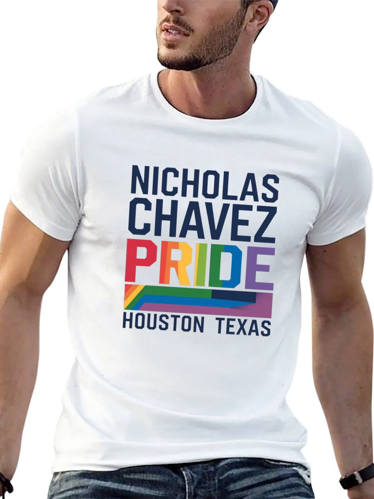 Nicholas Chavez Pride Houston Texas T-Shirt product image 12