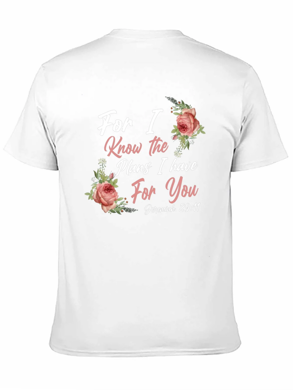 Faith-Inspired T-Shirt: Jeremiah 29:11 Floral Design product image 10