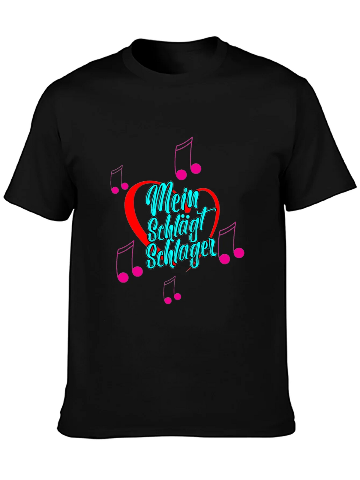 Mein Schlager Heartbeat Graphic Tee - Black product image 3
