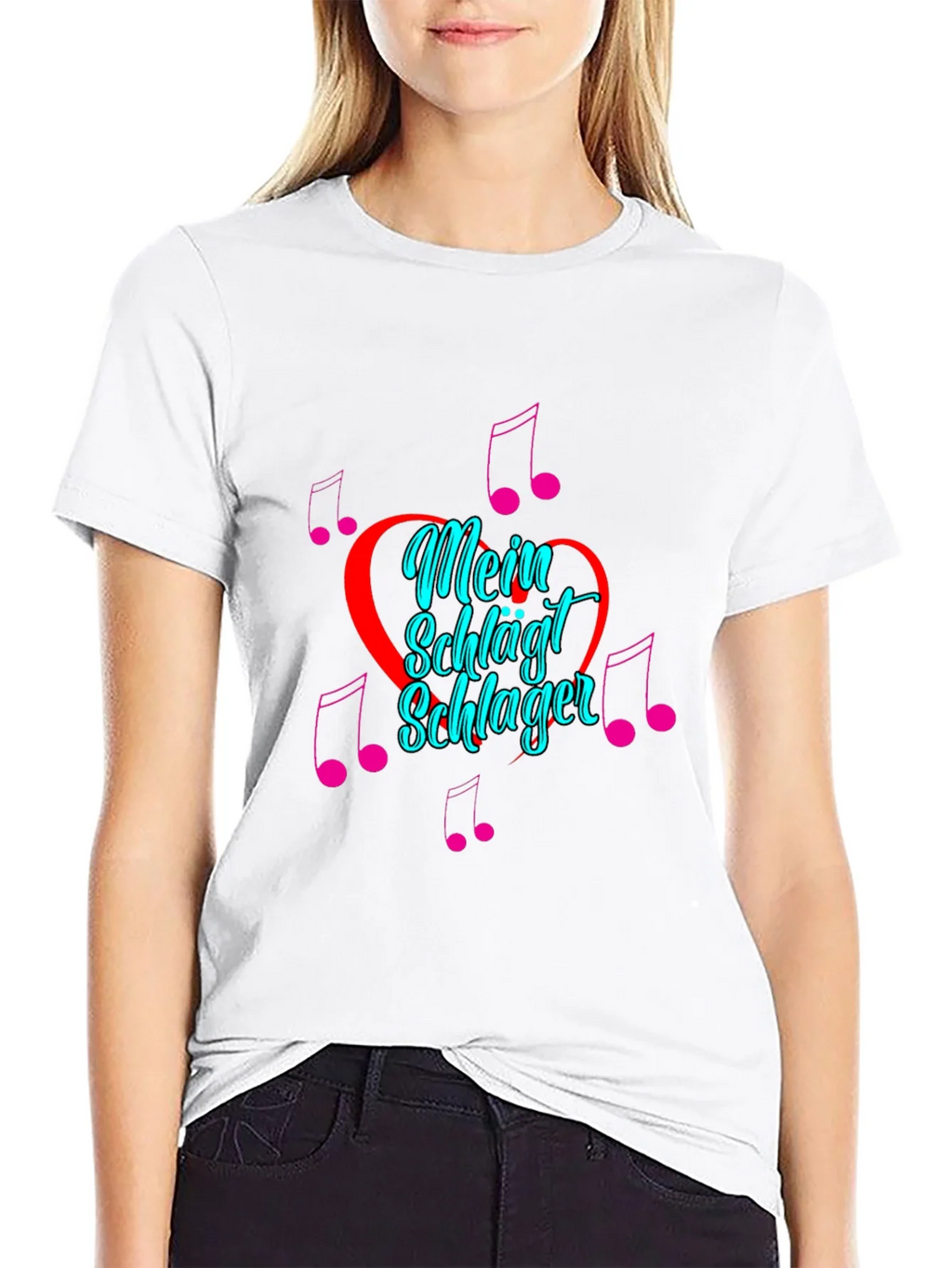 Mein Schlager Heartbeat Graphic Tee - Black product image 8