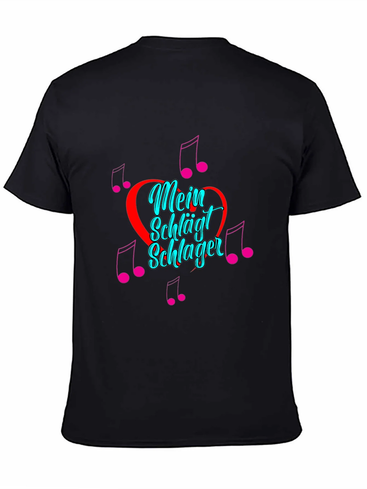 Mein Schlager Heartbeat Graphic Tee - Black product image 4
