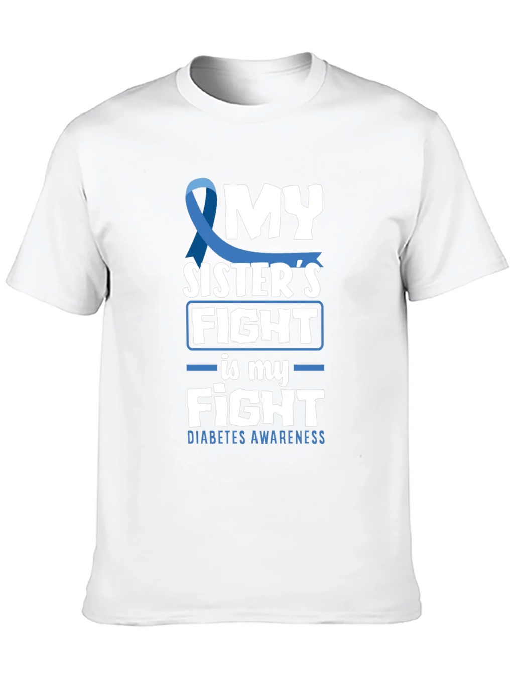 Diabetes Awareness My Sisters Fight T-Shirt product image 9