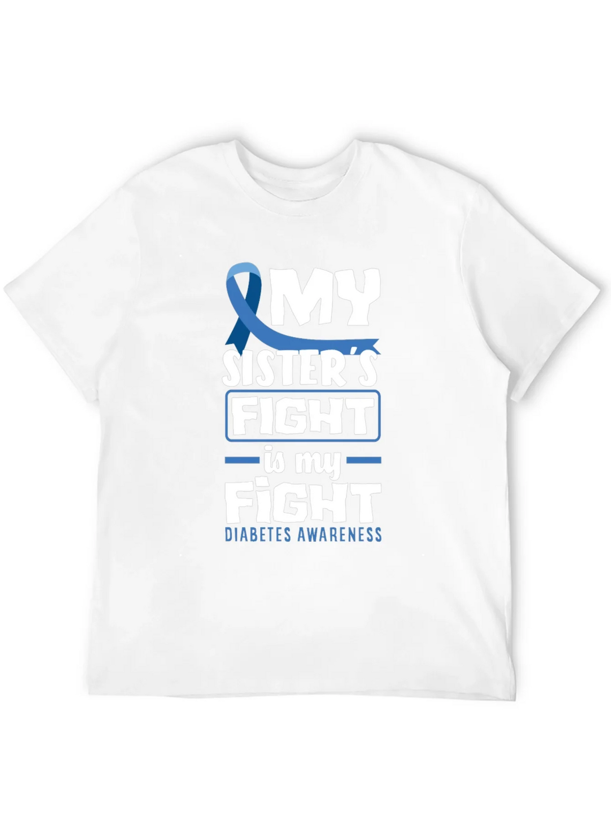 Diabetes Awareness My Sisters Fight T-Shirt product image 11