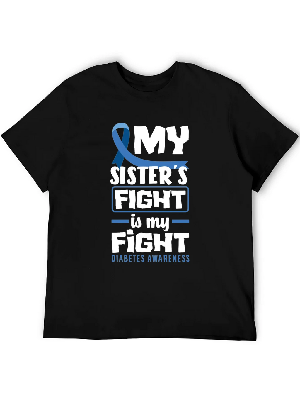 Diabetes Awareness My Sisters Fight T-Shirt product image 5