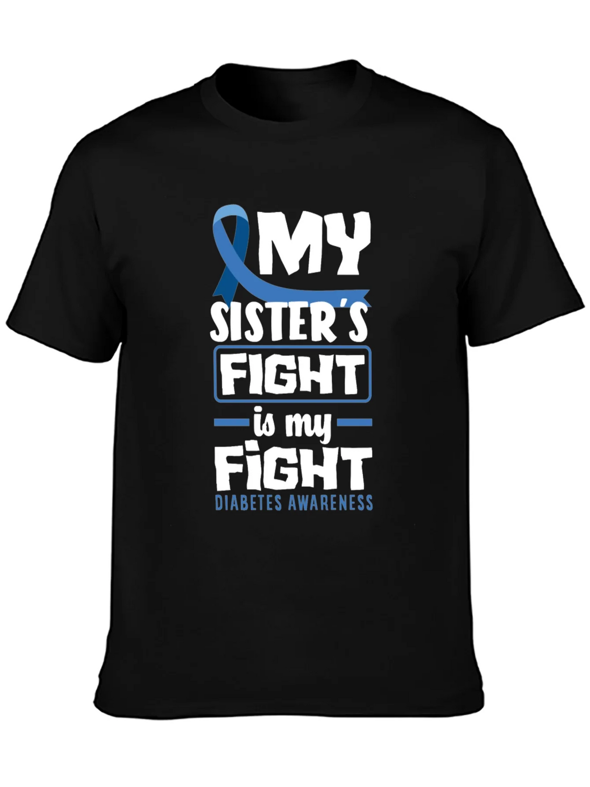 Diabetes Awareness My Sisters Fight T-Shirt product image 3