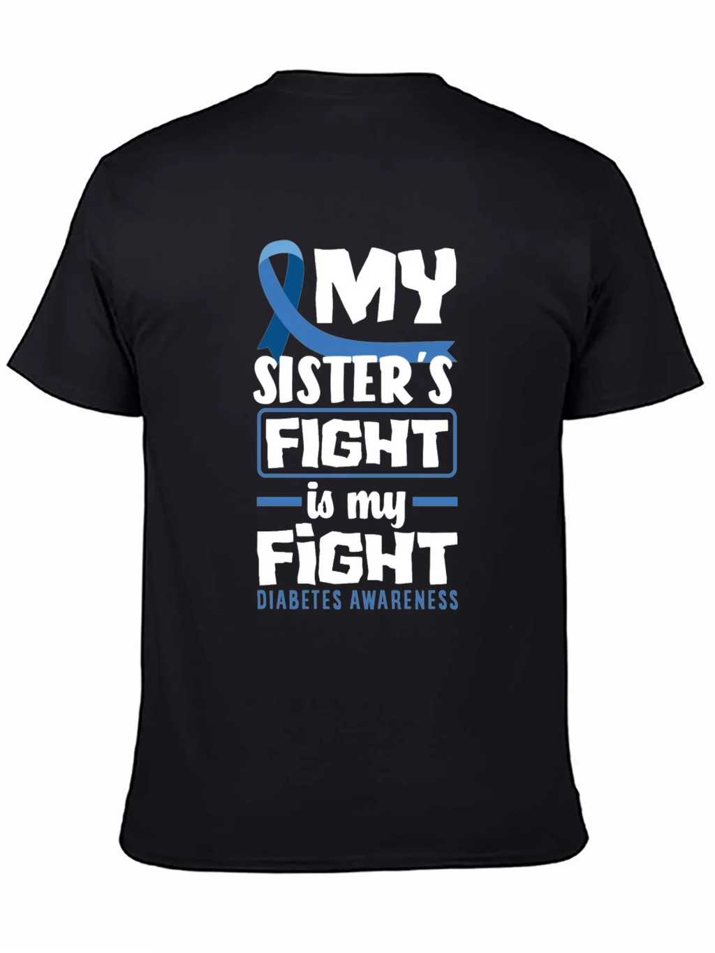 Diabetes Awareness My Sisters Fight T-Shirt product image 4