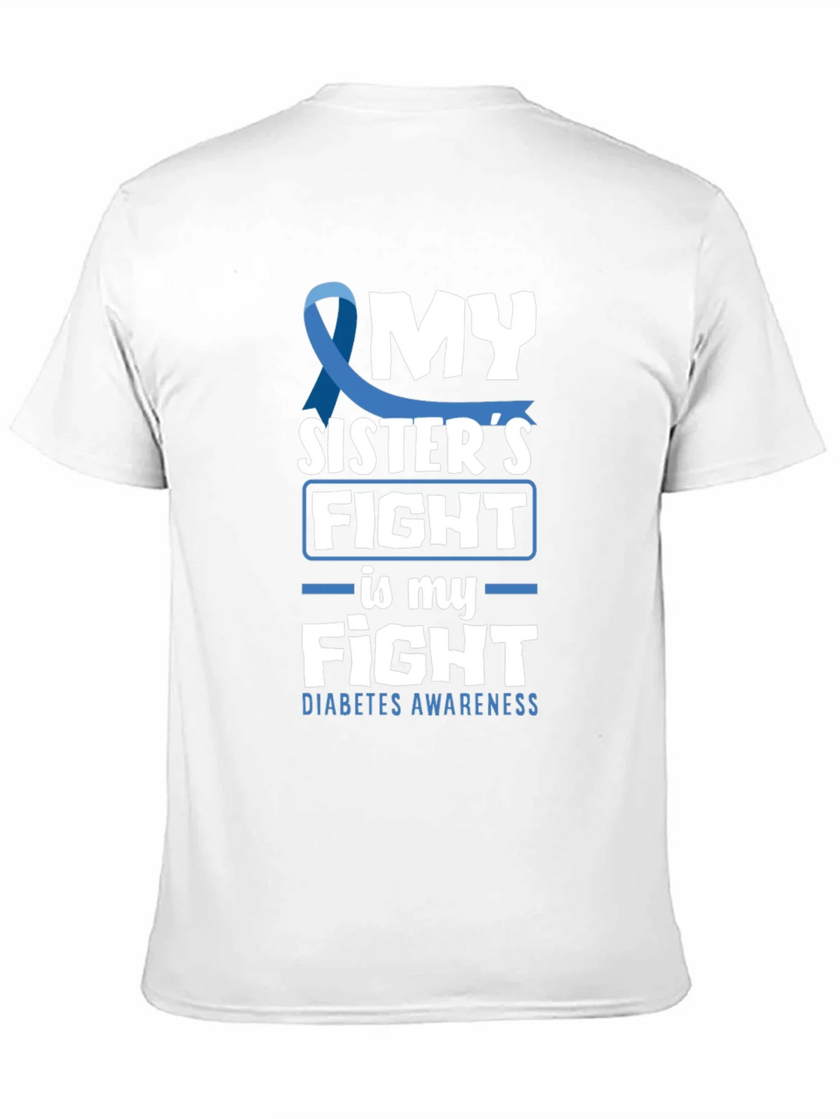 Diabetes Awareness My Sisters Fight T-Shirt product image 10