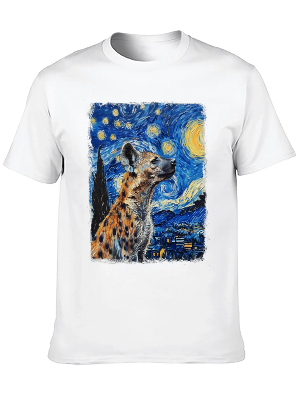 Hyena Starry Night T-Shirt | Unique Art Tee product image 9