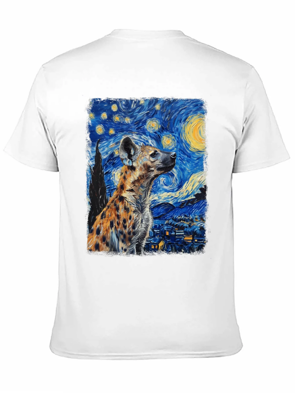 Hyena Starry Night T-Shirt | Unique Art Tee product image 10
