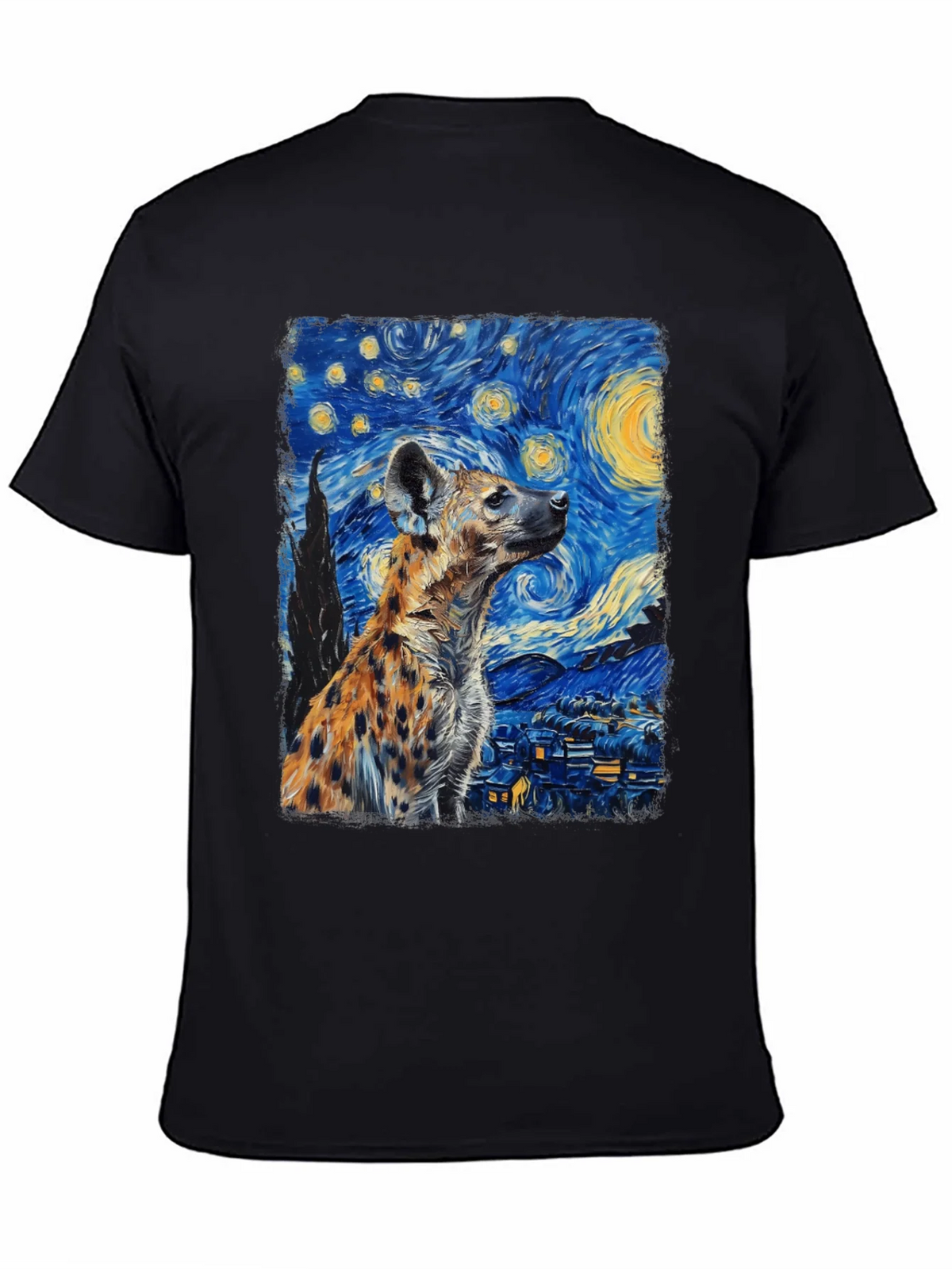 Hyena Starry Night T-Shirt | Unique Art Tee product image 4