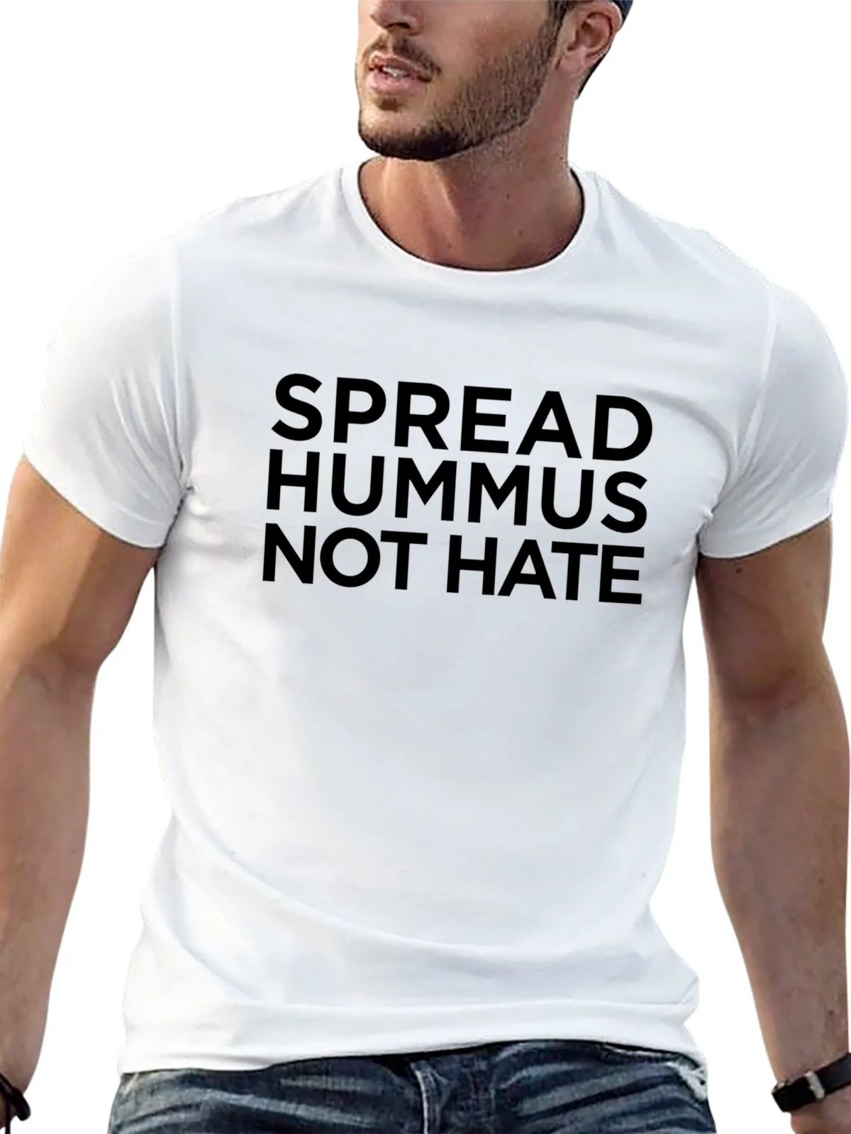 Spread Hummus Not Hate T-Shirt product image 10
