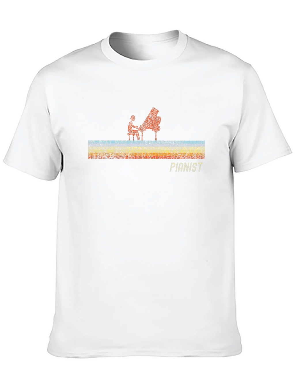 Pianist Graphic Black T-Shirt product image 9