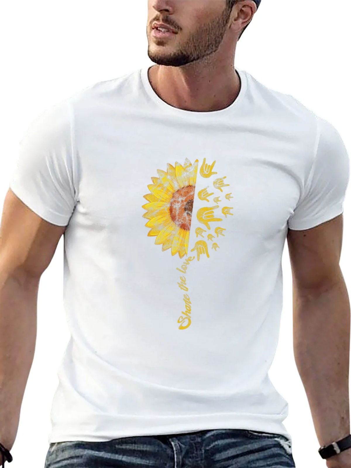 Share the Love Sunflower Graphic Tee product image 8