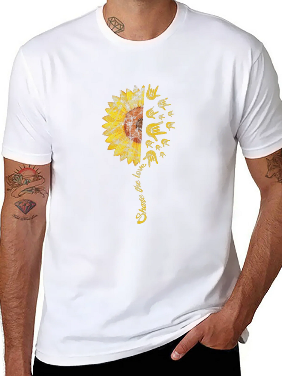 Share the Love Sunflower Graphic Tee product image 4