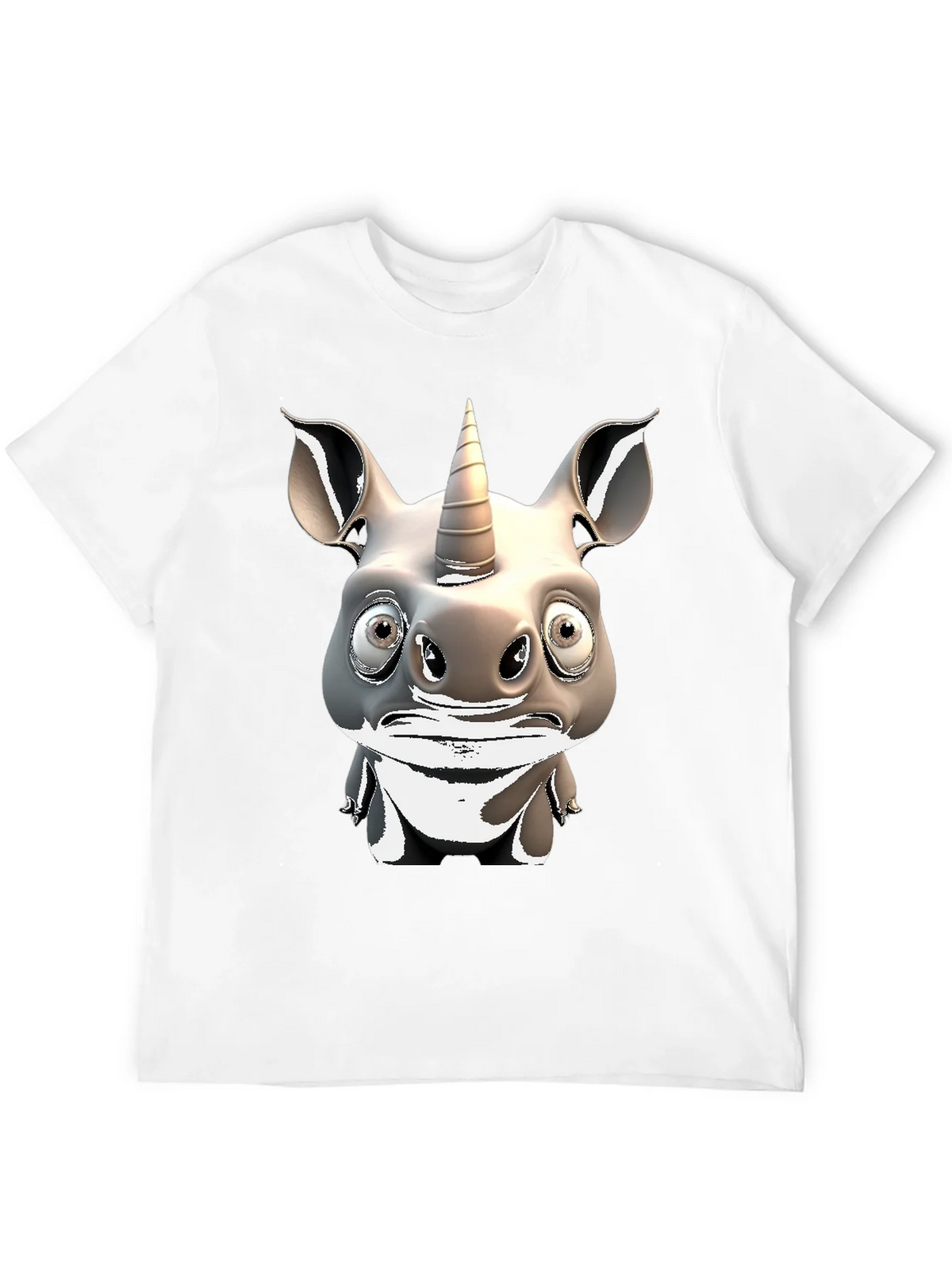Unicorn Rhino Graphic T-Shirt - Quirky Animal Tee product image 11
