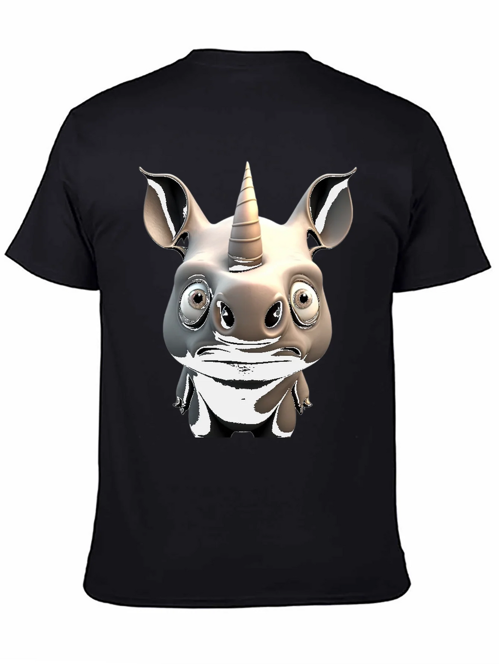 Unicorn Rhino Graphic T-Shirt - Quirky Animal Tee product image 4