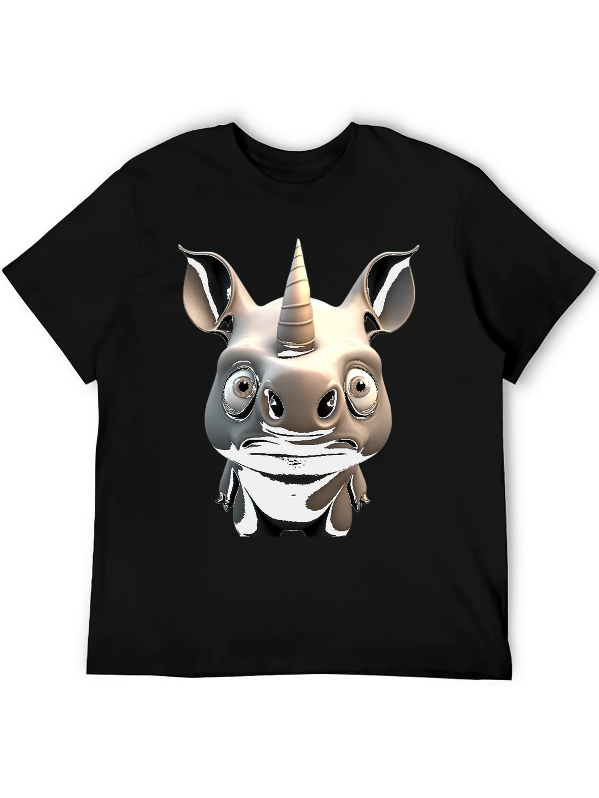 Unicorn Rhino Graphic T-Shirt - Quirky Animal Tee product image 5