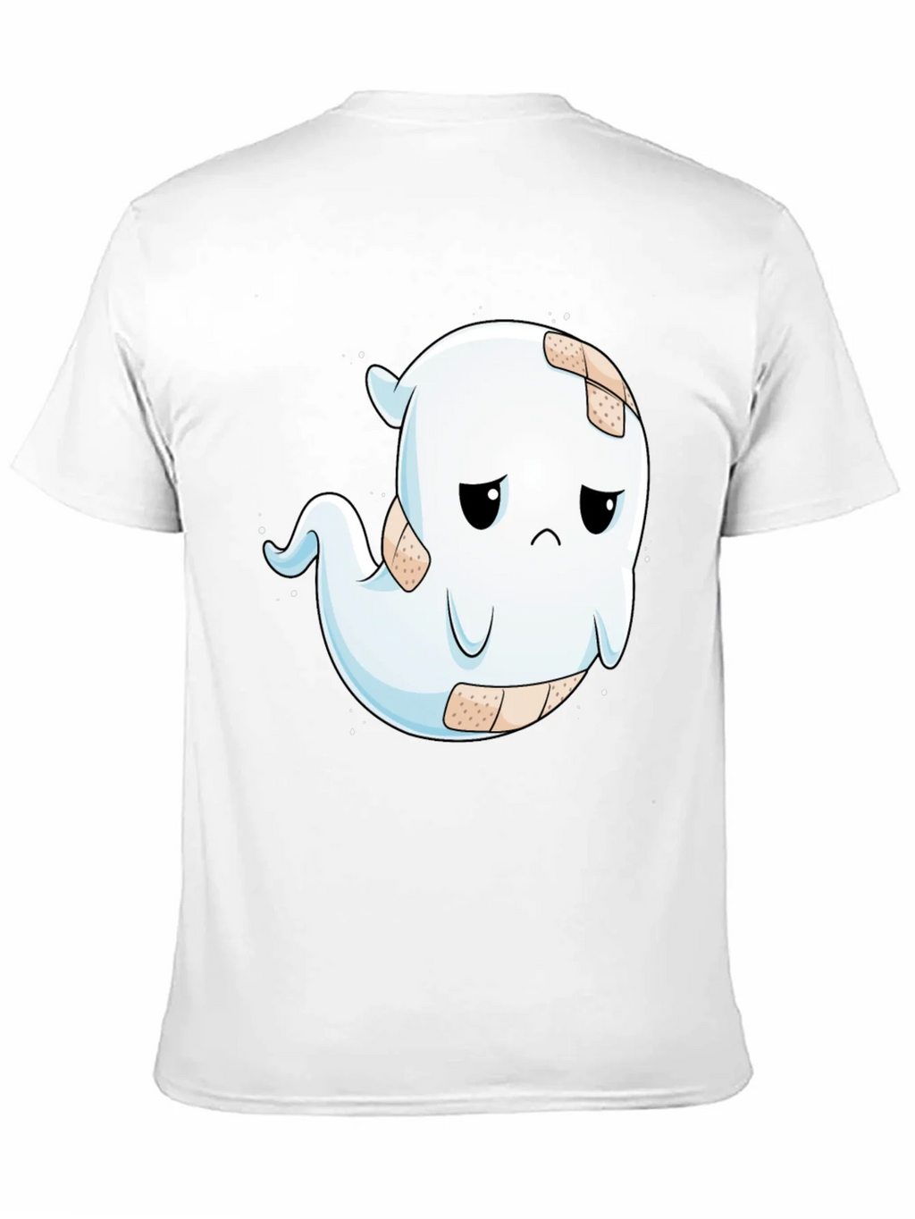 Sad Ghost T-Shirt - Black Cotton Blend Graphic Tee product image 10