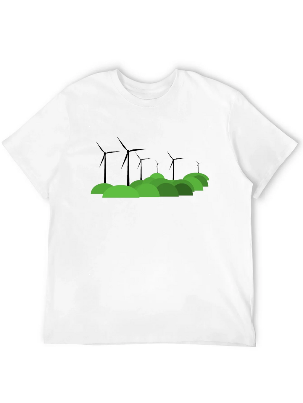 Eco Wind Turbine Graphic T-Shirt product image 9