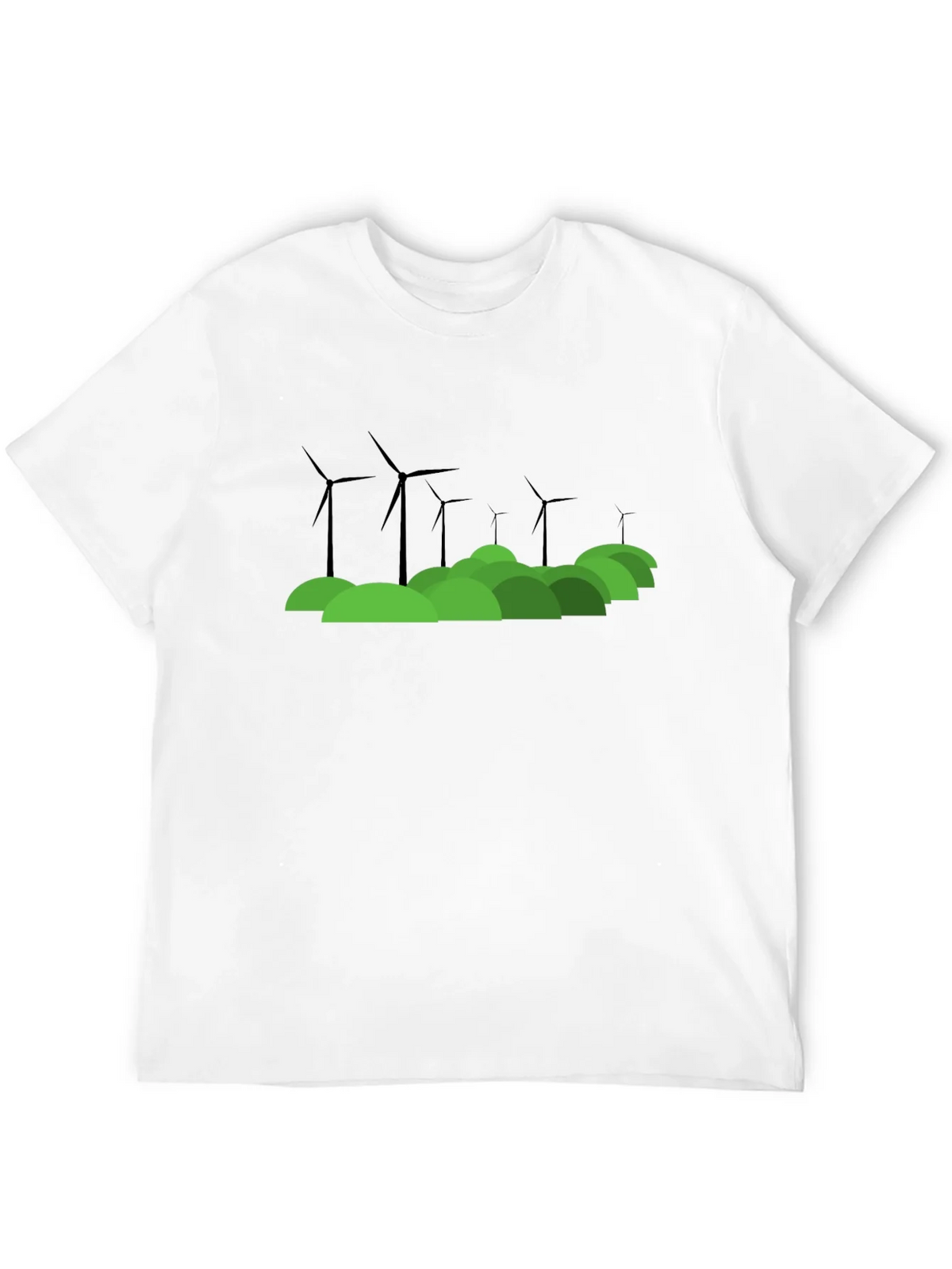 Eco Wind Turbine Graphic T-Shirt product image 9