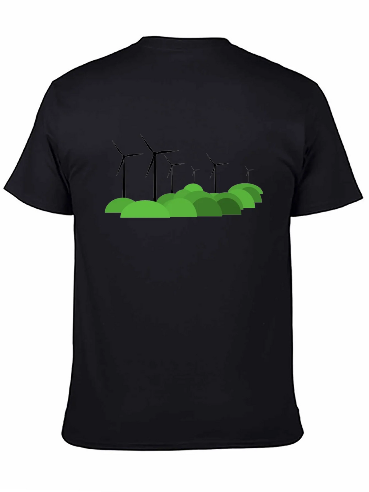 Eco Wind Turbine Graphic T-Shirt product image 3